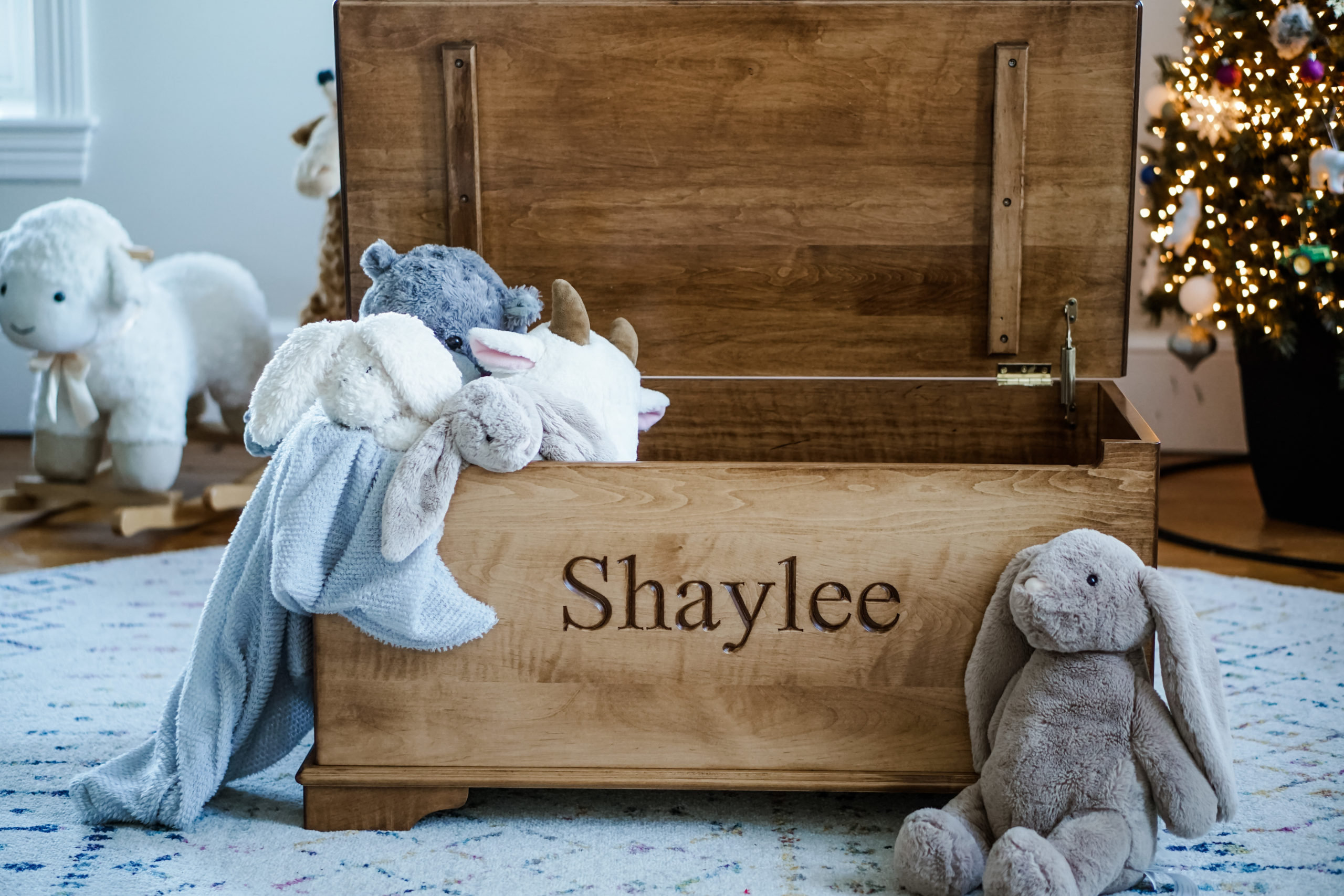 Reclaimed Wood Toy Box Toy Storage Wooden Toy Chest Playroom