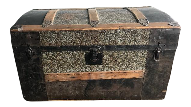 Large-Sized Antique 19th Century Louis Vuitton Steamer Trunk