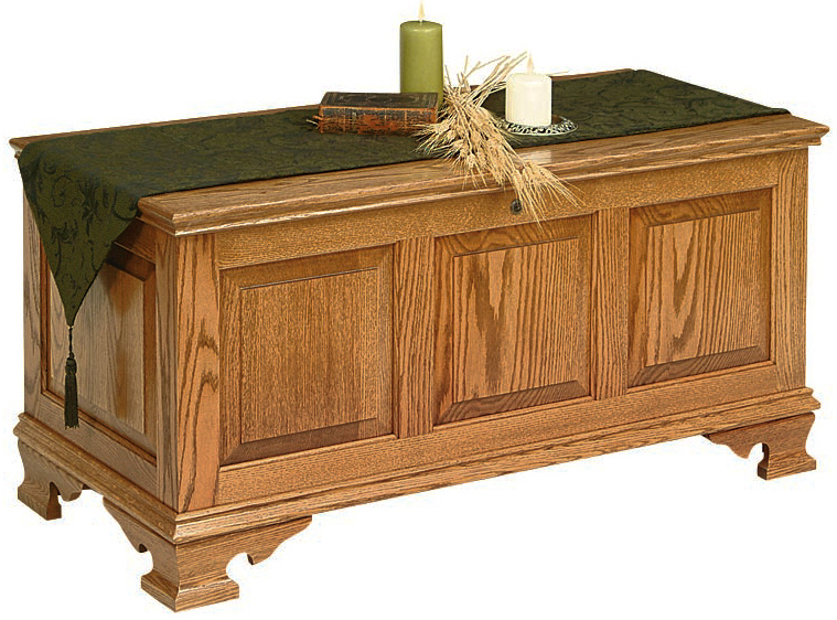 raised panel vintage chest in oak