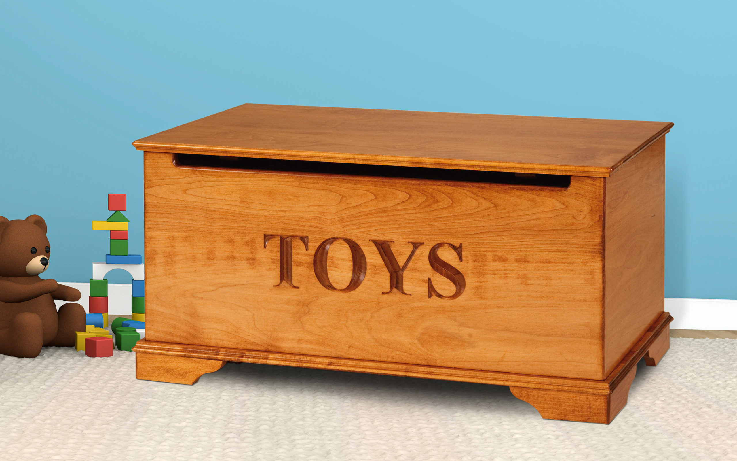 Wooden Kids Toy Box Durable Sturdy And Built To Last